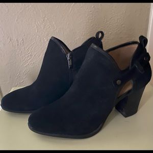 Franco Sarto Leather Booties Womens SZ 8.5